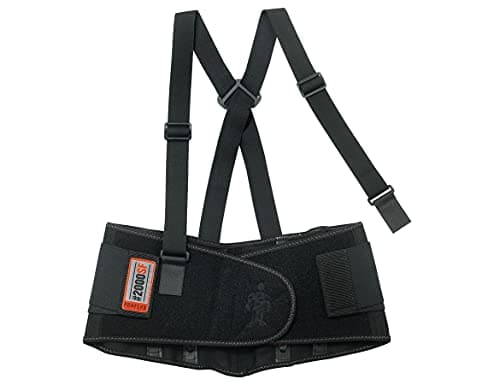 Image of Ergodyne ProFlex 2000SF Back Support Brace, 8.5" Spandex, V-Shape Design and Patented Stays for Added Support, 3XL,Black