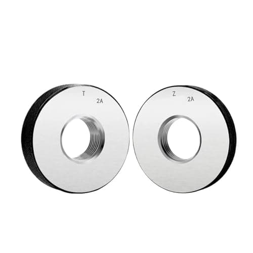 Image of IndusTradCorp 1SET 2A Metric Fine Thread Ring Gauge UNC UNF UNEF UNS 1'' 1/16 1'' 1/8 1'' 3/16 3/8 Measure Tool, GO-NO GO Gauge(1-3I8-8UN-2A)