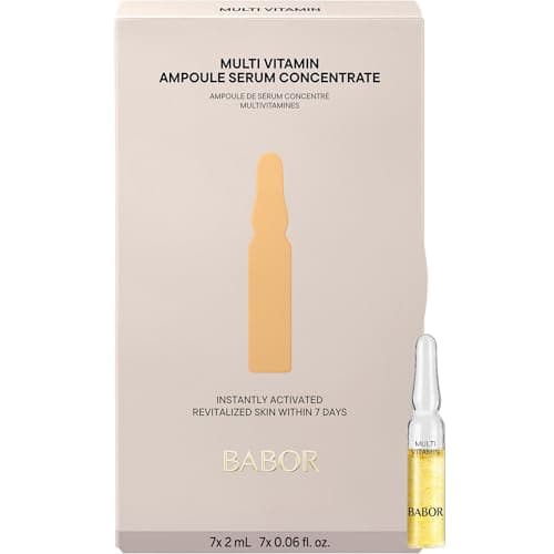 Image of BABOR Multi Vitamin Serum Ampoules for the Face, with Vitamin E to Strengthen the Skin Barrier, 7 x 2 ml Concentrated Ampoules