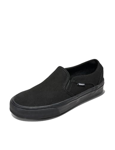 Image of Vans Women's Asher' Sneakers, Black Canvas Black Black 186, 6.5 UK