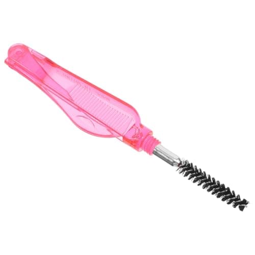 Image of SWOOMEY Compact Dual-head Folding Eyelash Comb and Spiral Brow Brush Fine Bristles, Portable Plastic Makeup Tool for Women, for Eyelash Separation and Eyebrow Grooming