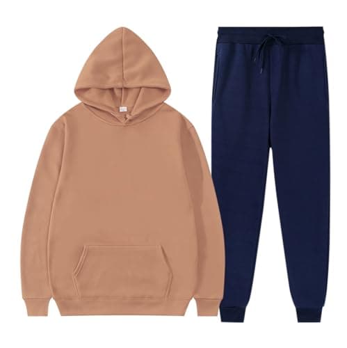 Image of Track Suits For Men Uk - Track Suit For Sportswear Men Two Piece Sportswear Suit Running Joggers Sweatpants Hoodies Suit Jogging Bottoms Sports Track Suit Gym Leisure Suit Sports Fitness Track Suits