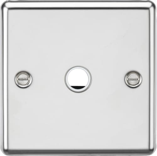 Image of Knightsbridge 20A Flex Outlet Plate - Polished Chrome