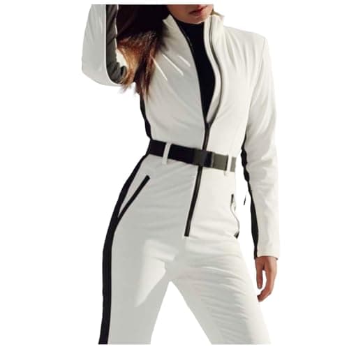 Image of Generisch Ski Festival Women's Warm Fashion Ski Suit Set, White, L