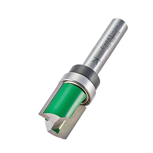 Image of Trend CraftPro Guided Profiler Router Cutter, 8mm Shank, 16mm Cut Diameter & 19mm Cut Length, Tungsten Carbide Tipped, C121AX8MMTC