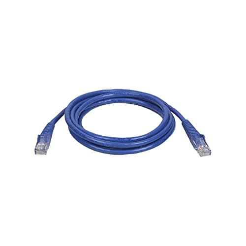 Image of Tripp Lite 3.05 m Cat5e / Cat5 350 MHz Snagless Molded UTP Patch Cable RJ45 M/M Blue (N001-010-BL)