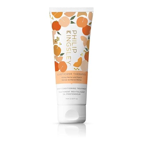 Image of Philip Kingsley | Elasticizer Therapies Honey Nectar and Peach | Deep-Conditioning Hair Mask Treatment | For Dry, Damaged, Curly Hair | Hydrate, Strengthen, Reduce Frizz, Add Bounce | 75ml