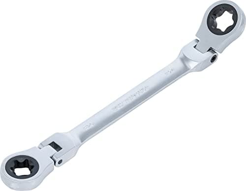 Image of BGS 71028-20X24 | Double Ratchet Ring Spanner | adjustable | with E-Type Ring Heads | E20 x E24