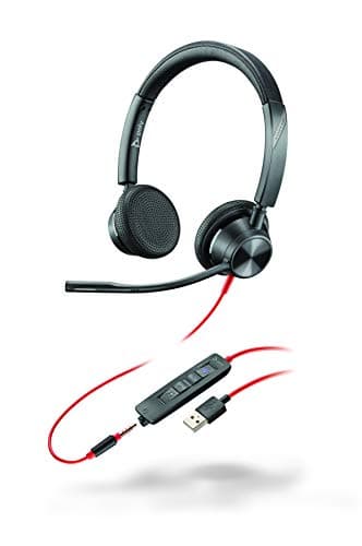 Image of Plantronics – Blackwire 3325 USB-A (Poly) – Wired, Dual-Ear (Stereo) Headset with Boom Mic, Connect to PC/Mac via USB-A or mobile/tablet via 3.5 mm connector – Works w/ Teams (Certified), Zoom & more