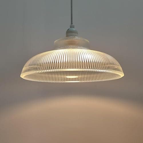 Image of CGC Glass Bistro Adjustable Ceiling Pendant Light Lamp Shade (XL Size)