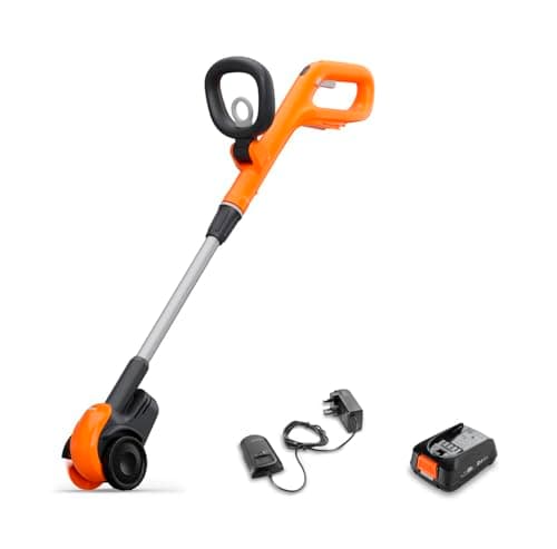 Image of Flymo 18V EasiWeeder KIT Cordless Weeding Brush - Perfect for both delicate and durable surfaces, Power Battery, Lightweight, Easy to use, Variable Control, Adjustable height