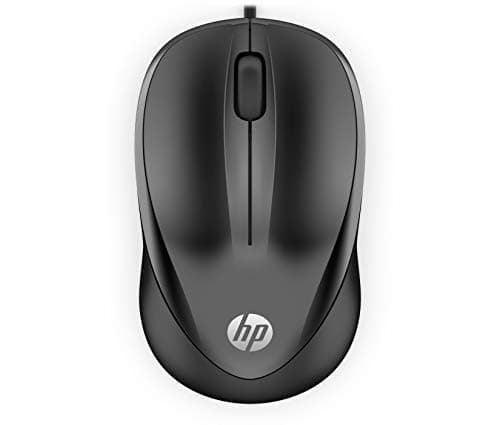 Image of HP Wired Mouse 1000 | USB Type-A | Multi-Surface Technology | 1200 DPI Optical Sensor | 3 buttons and scroll wheel | Ambidextrous | Contoured Comfort | Black
