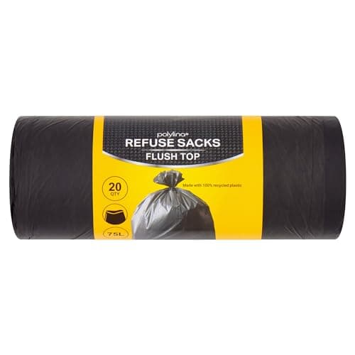 Image of Polylina 20 Refuse Sacks Flush Top 75L