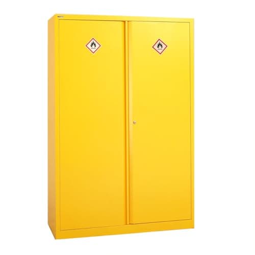 Image of BiGDUG Hazardous Substance Storage Cabinet - Metal COSHH Cupboard, HSE Safety Cabinet - 3 Shelf 1800h x 915w x 460d mm