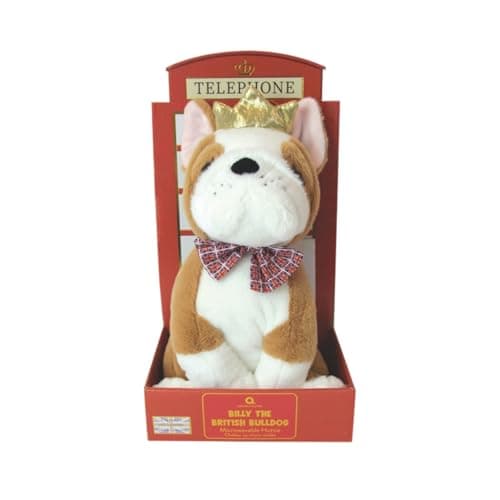 Image of Aroma Home Microwavable Hottie Heated London Inspired Plush Lavender Scented Hot Cold Pack (Mini Billy The British Bulldog)