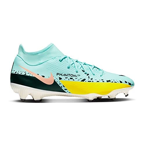 Image of NIKE Men's Nike Phantom Gt2 Academy Dynamic Fit Mg Sneaker, Glacier Ice Black Yellow Strike, 9.5 UK