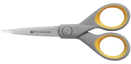 Image of Westcott 5-inch Titanium Scissors, Yellow