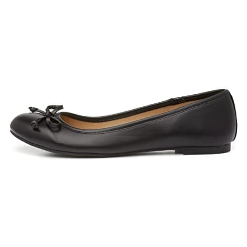 Image of Lilley Gerri Womens Black Ballerina with a Bow - Size 8 UK - Black