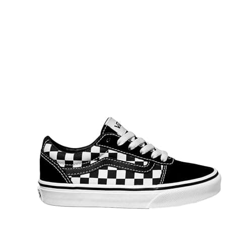 Image of Vans Unisex Kids Ward Sneaker, Checkered Black True White, 13.5 UK Child