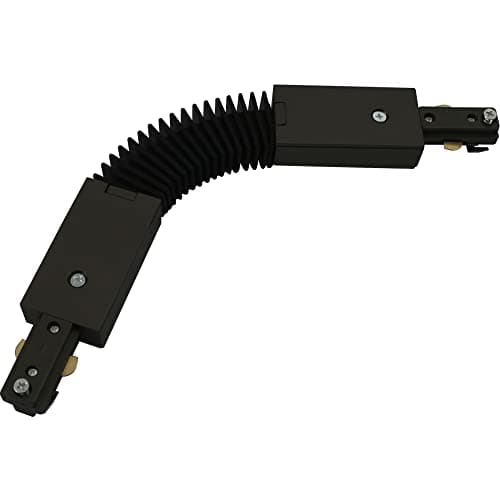 Image of Mains 240V Single Circuit Track Accessories Accessory Flexible Connector - Black