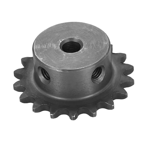 Image of sourcing map #25 Chain Roller Sprocket 6mm Bore 39.5mm OD, 18 Tooth C45 Carbon Steel ANSI Chain NO.25 Roller Sprocket Round Hole without Surface Finished for ISO 04C Chain
