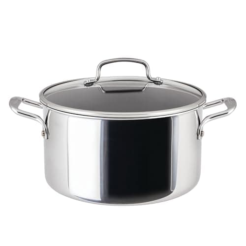 Image of Circulon Scratch Defense 26cm/7.6L Stainless Steel Stock Pot with Lid and Extreme Non Stick – Induction Stock Pot, All Hob Suitable