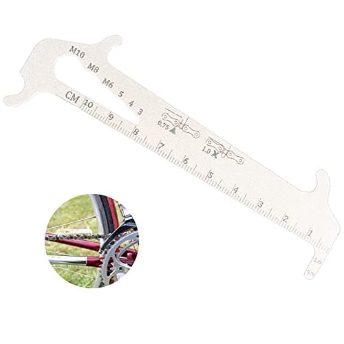 Image of ShiSheng Bicycle Chain Wear Tool 1Pcs Bike Chain Checker Tool Stainless Steel Bike Chain Wear Indicator Tool Chain Measuring Ruler Bike Chain Wear Indicator Tool for Checking Mountain Bike