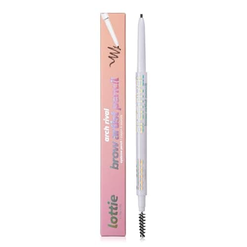 Image of Lottie London Arch Rival: Brow Artist in Brown, Retractable Eyebrow Pencil, Ultra-fine Brow Brush for High-definition Ultra-precise Hair-like Effect