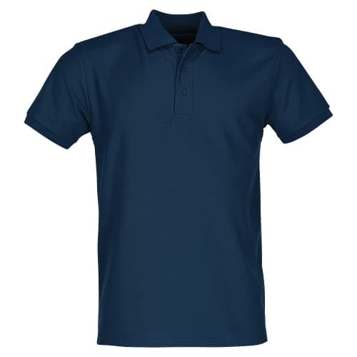 Image of Fruit Of The Loom Mens Premium 100% Cotton Pique Short Sleeve Polo Shirt (XL) (Navy)