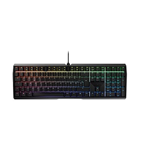 Image of CHERRY MX BOARD 3.0 S, Mechanical Gaming Keyboard with Cable, German Layout (QWERTZ), Robust Aluminium Housing, RGB Lighting, MX SILENT RED Switches, Black