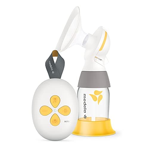 Image of Medela Solo Single Electric Breast Pump - Quieter, USB Rechargeable with PersonalFit Flex Nipple and 2-Phase Expression Technology Medela