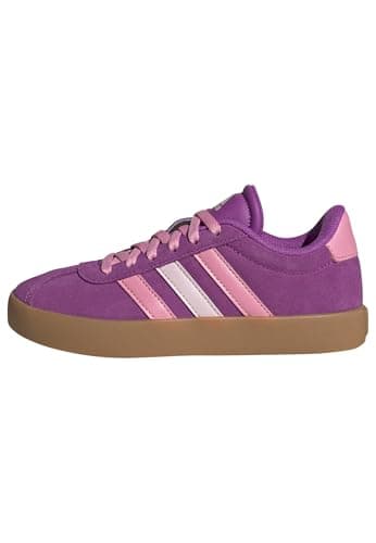 Image of adidas Unisex Kids Vl Court 3.0 Shoes, Core Black/Cloud White/Core Black, 2.5 UK