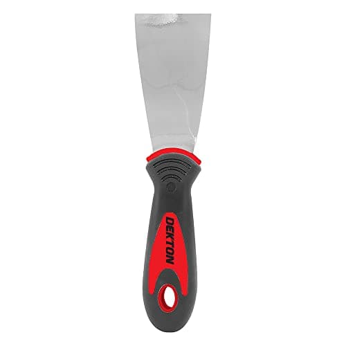 Image of Dekton 2" Professional Scraper - Heavy Duty Stainless Sturdy Steel Blade| Ergonomic Rubber Grip Handle for Comfort| 2" Blade| Ideal for Scraping Wallpaper, Filling Cracks and Repairing Holes| Durable