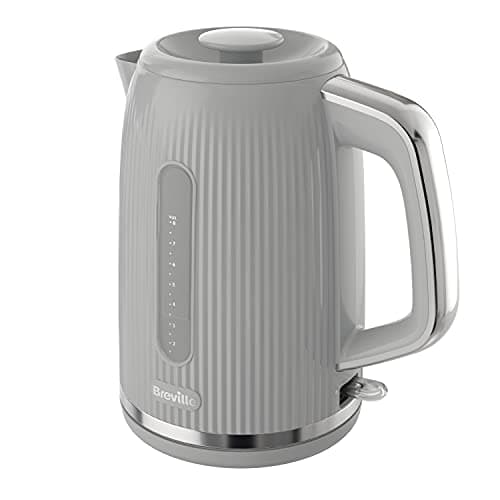 Image of Breville Bold Ice Grey Electric Kettle | 1.7L | 3kW Fast Boil | Grey & Silver Chrome [VKT222]