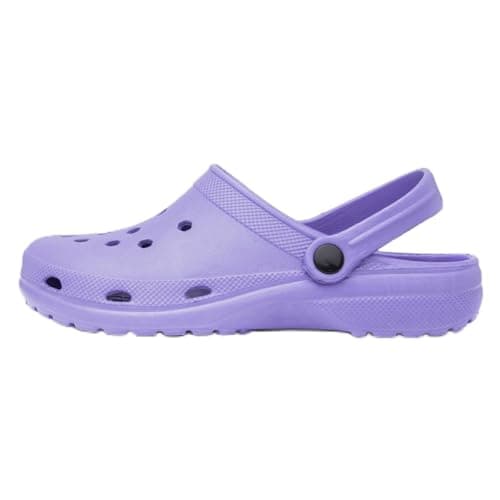 Image of Shoe Zone - Womens Purple Slip On EVA Clog - Size 7 UK - Purple
