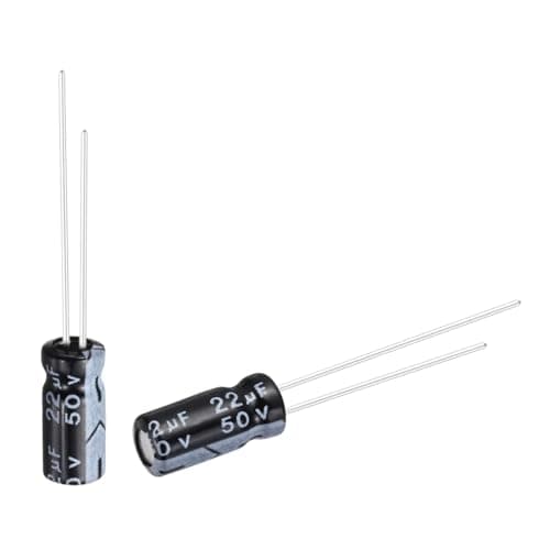 Image of sourcing map 22uF 50V 5x11mm Electrolytic Capacitor, Radial Leads Aluminum Capacitors for TV, LCD Monitor, VCD, 50Pcs