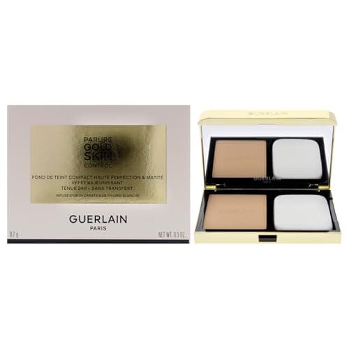 Image of Parure Gold Skin Control Matte Compact Foundation - 3N Medium Skin with Neutral Beige Undertones by Guerlain for Women - 0.3 oz Foundation