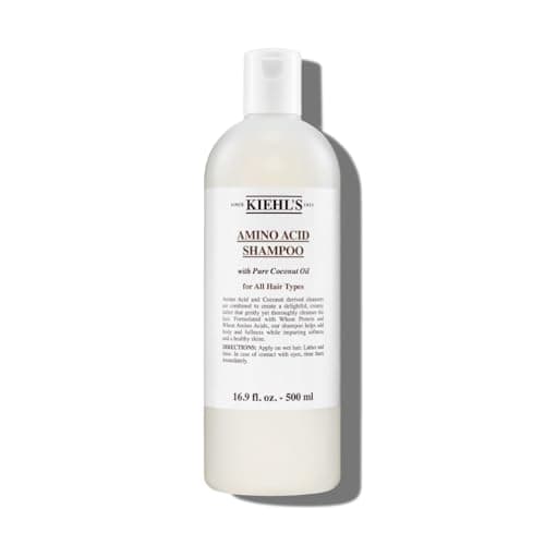 Image of Kiehl's Amino Acid Shampoo with Amino Acids and Coconut Oil, Gentle Clarifying Daily Shampoo, Cleanses and Volumises for Soft, Shiny, Refreshed Hair, Suitable for All Hair Types