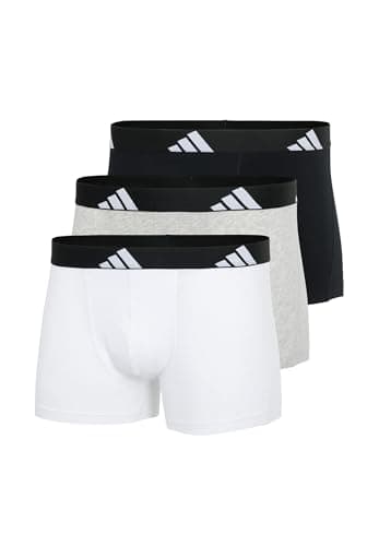 Image of adidas Trunk (3PK) - Active Flex Cotton - Comfortable Underwear, 917 Assorted, L
