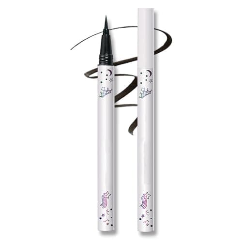 Image of Black Liquid Eyeliner Pen with Ultra Fine Tip for Precise Lines and Wings - Waterproof, Smudge-Proof, Long-Lasting Matte Finish for Waterline Definition and Smooth Application in Shade 01# Black