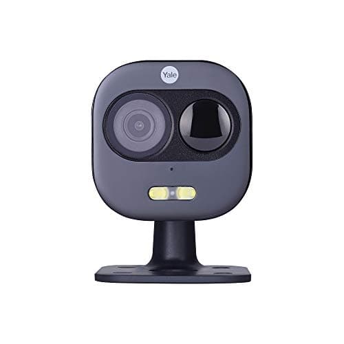 Image of Yale SV-DAFX-B Front Door Camera - Spotlight And Siren Alarm, Motion Detector, Night Vision, Two-Way Talk, HD Live Viewing - App Controlled, Stand Indoor Use [Works With Alexa]