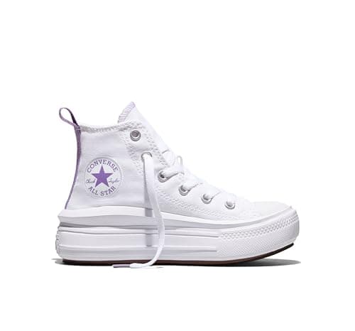Image of CONVERSE A03667C Chuck Taylor All Star Move Platform Men White/Pixel Purple/White UK 4