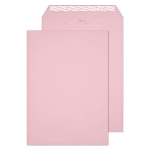 Image of Blake Creative Colour C4 229 x 324 mm 120 gsm Peel & Seal Wallet Envelopes (401P) Baby Pink - Pack of 250