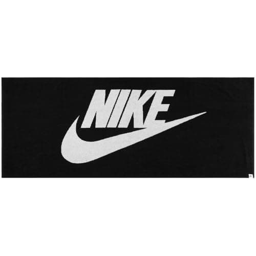 Image of Nike Club Pool Towel Bath Towel Pool Towel Swimming Beach Towel, Black/White, One Size