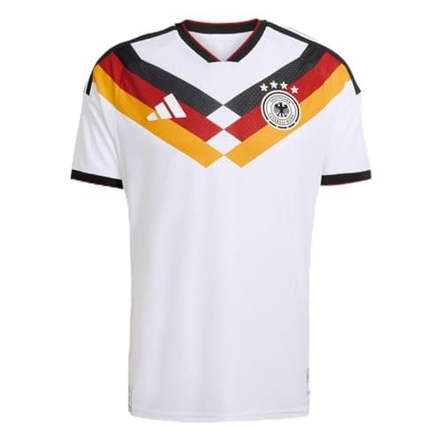 Image of adidas Mens Germany 26 Home Authentic Jersey, White, XL