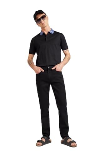 Image of BOSS Men's Re.Maine_BO Trousers_Flat, Black, 32 W/30 L