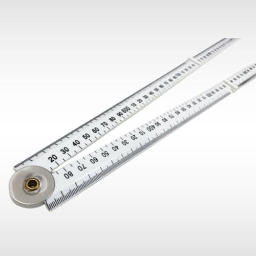 Image of Dunnet Tools 100cm Folding Ruler, Plastic 1M Long Metre Rule for Home, Hobby and Workshop Mete, Measuring Tool 3ft 1000mm Measure and Scribe Tool For Joinery Etc