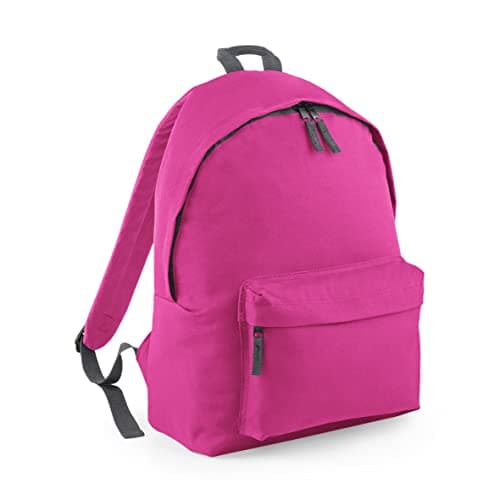 Image of BagBase BG125 Original Fashion Backpack - Fuchsia/Graphite Grey