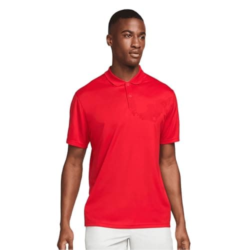 Image of NIKE Mens Victory Dri-FIT Polo Shirt (L) (University Red)