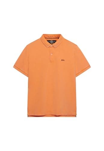 Image of Superdry Men's Classic Pique Polo Shirt, Autumn Blossom Orange, XL